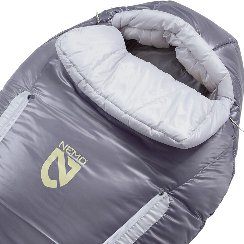 Women's Forte 20 Long Endless Promise, Nemo Women's Forte 20 Long Endless Promise in Quicksliver Aluminum hood