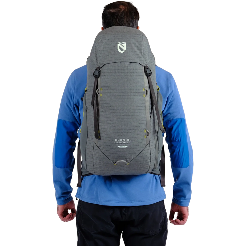 Resolve 35L Endless Promise Technical Overnight Pack, Nemo Resolve 35L Endless Promise Technical Overnight Pack on model