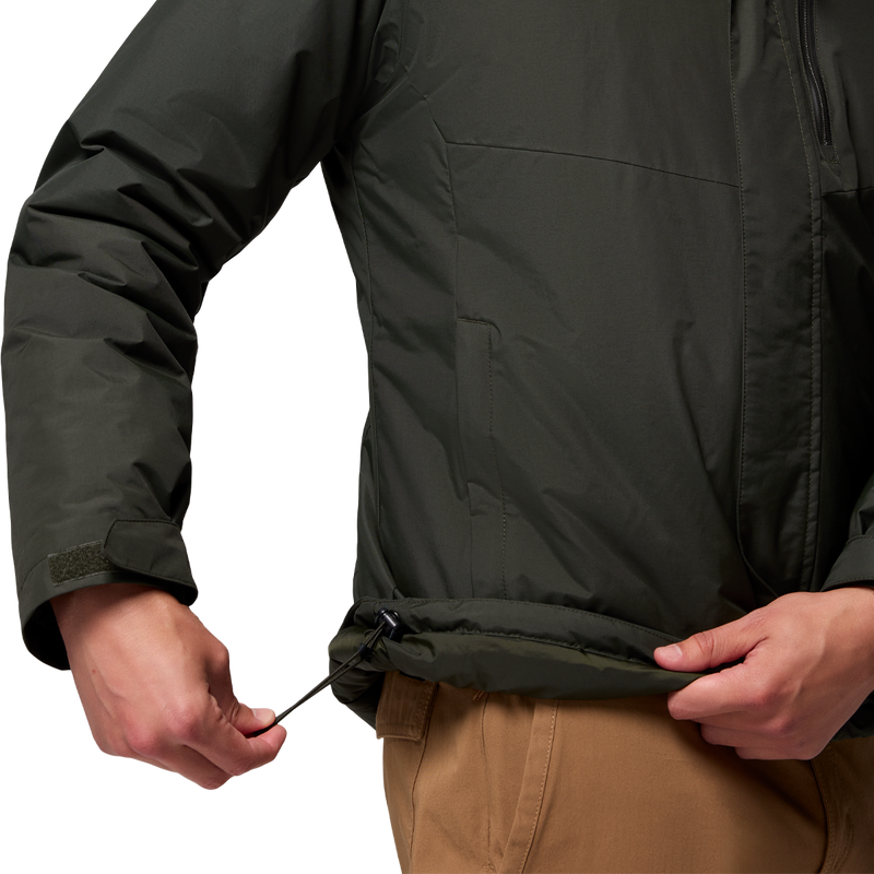 Men's Cascadian Peaks Insulated Jacket, Columbia Men's Cascadian Peaks Insulated Jacket waist drawcord