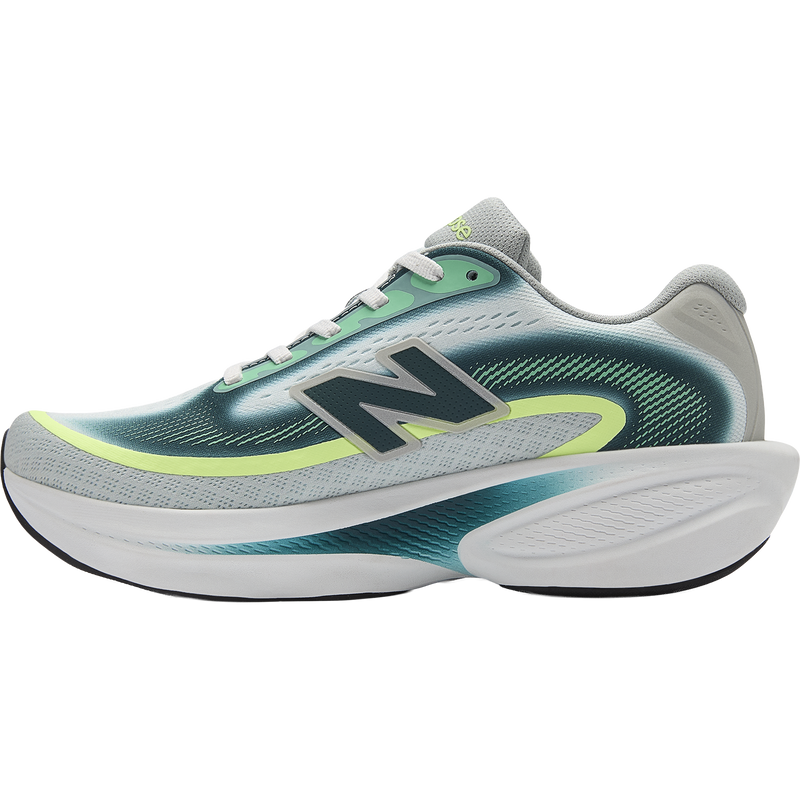 Women's Ellipse, New Balance Women's Ellipse v1 in 13W-Deep End/Medusa Green inside profile of right shoes