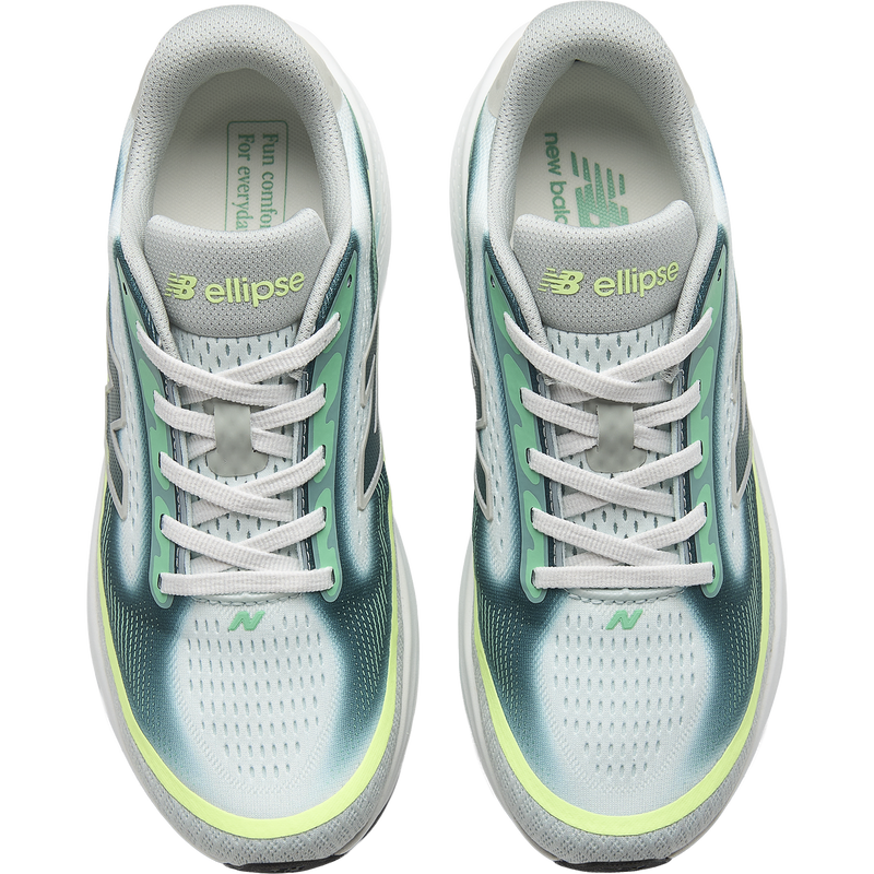 Women's Ellipse, New Balance Women's Ellipse v1 in 13W-Deep End/Medusa Green pair top