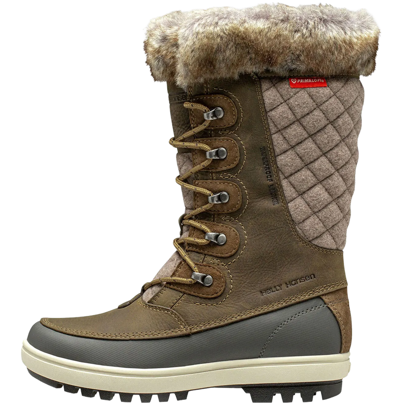 Helly Hansen Women's Garibaldi VL Insulated Winter Boots in Bedrock Pebble left facing