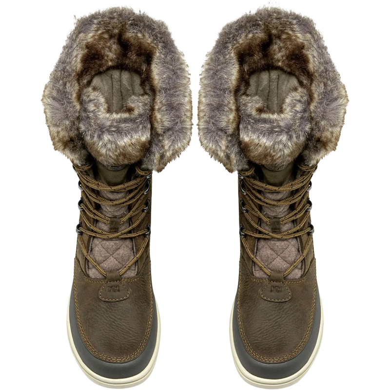 Helly Hansen Women's Garibaldi VL Insulated Winter Boots in Bedrock Pebble top view