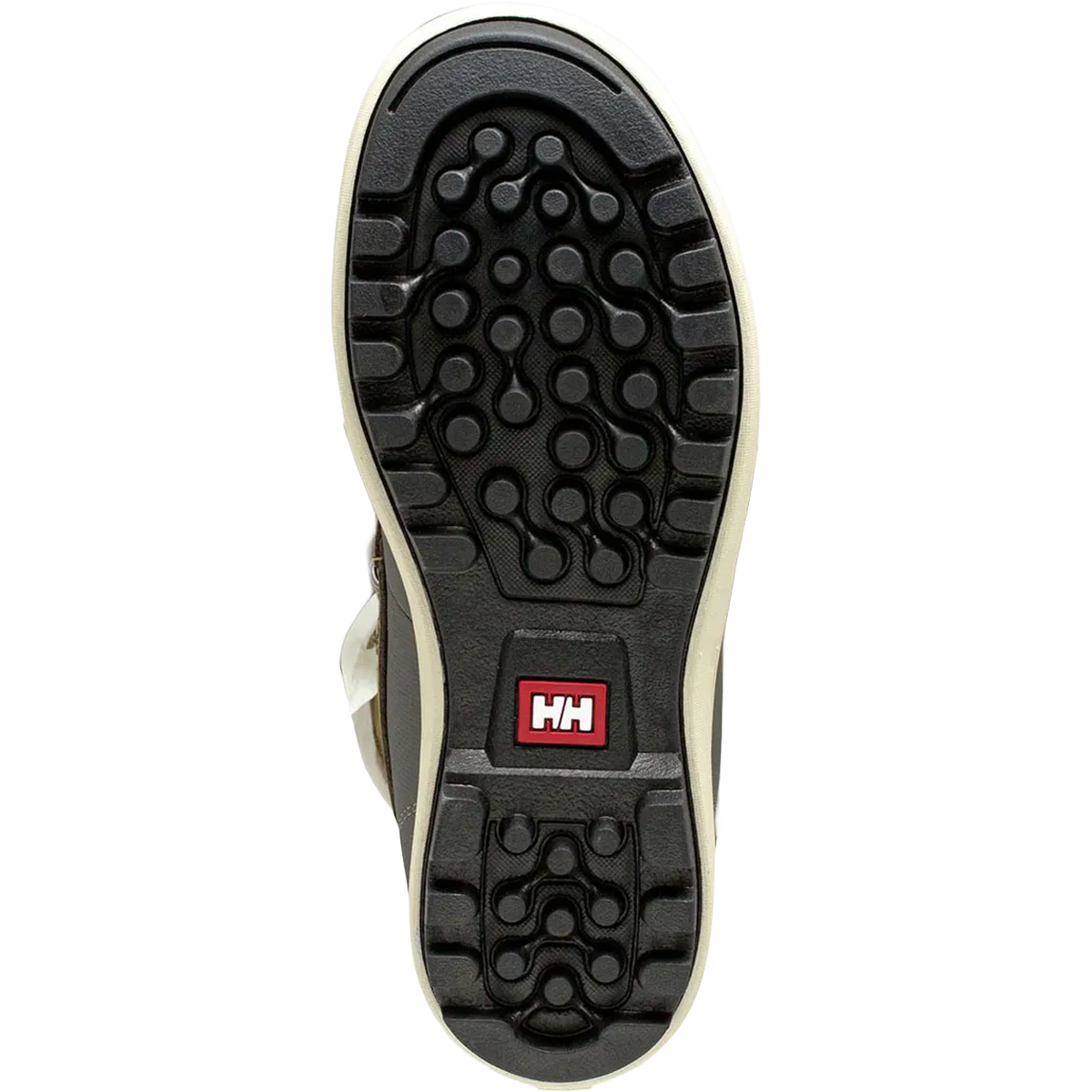 Helly Hansen Women's Garibaldi VL Insulated Winter Boots in Bedrock Pebble bottom view with traction detail