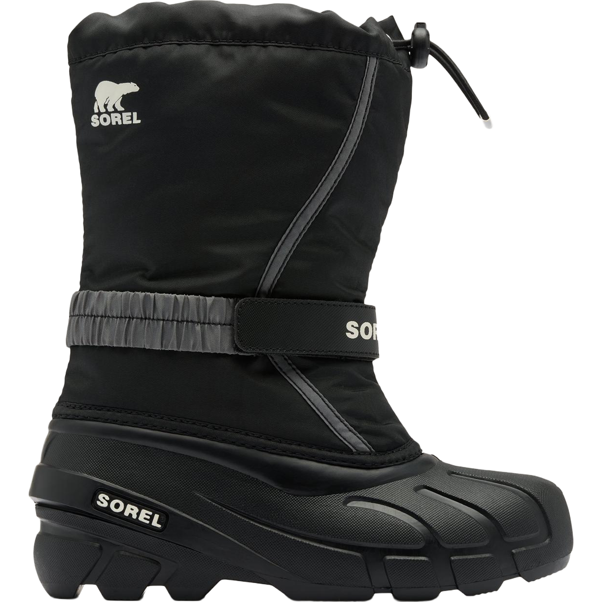 Sorel Little Kids Flurry in Black Sea Salt