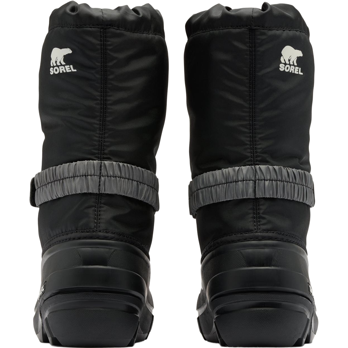 Sorel Little Kids Flurry in Black Sea Salt back view