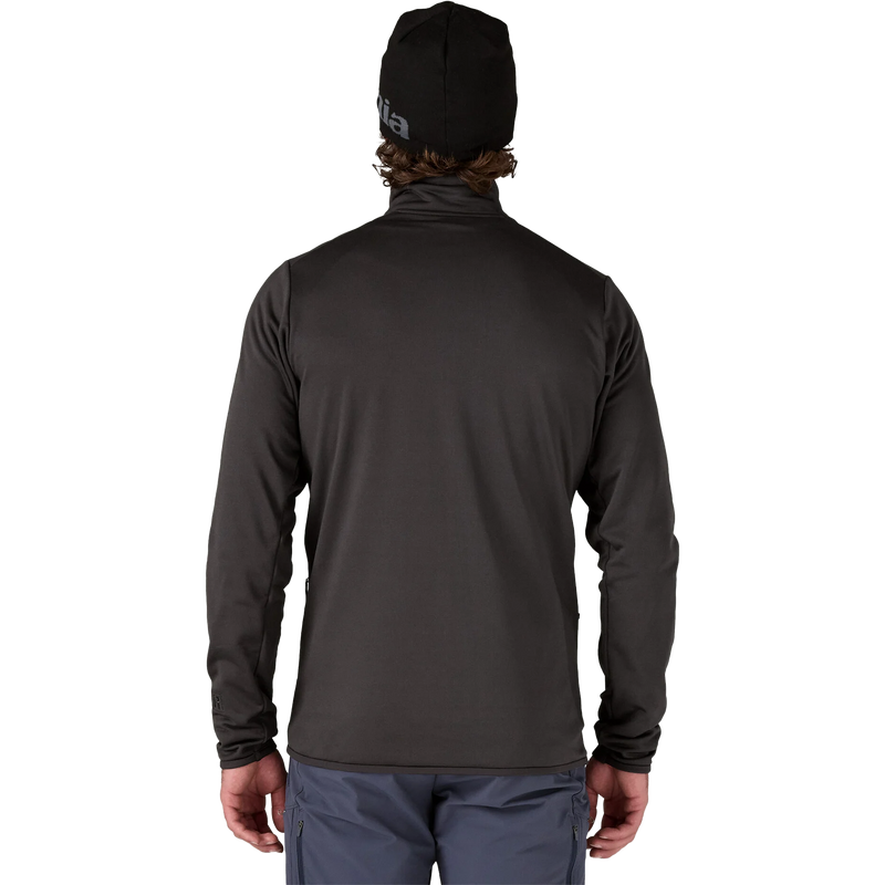 Men's R1 Thermal Jacket, Patagonia Men's R1 Thermal Jacket in BLK Black back