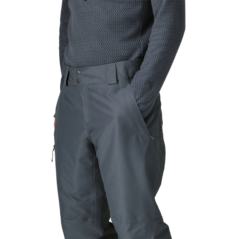 Men's Insulated Powder Town Pants, Patagonia Men's Insulated Powder Town Pants in SMDB Smolder Blue front left