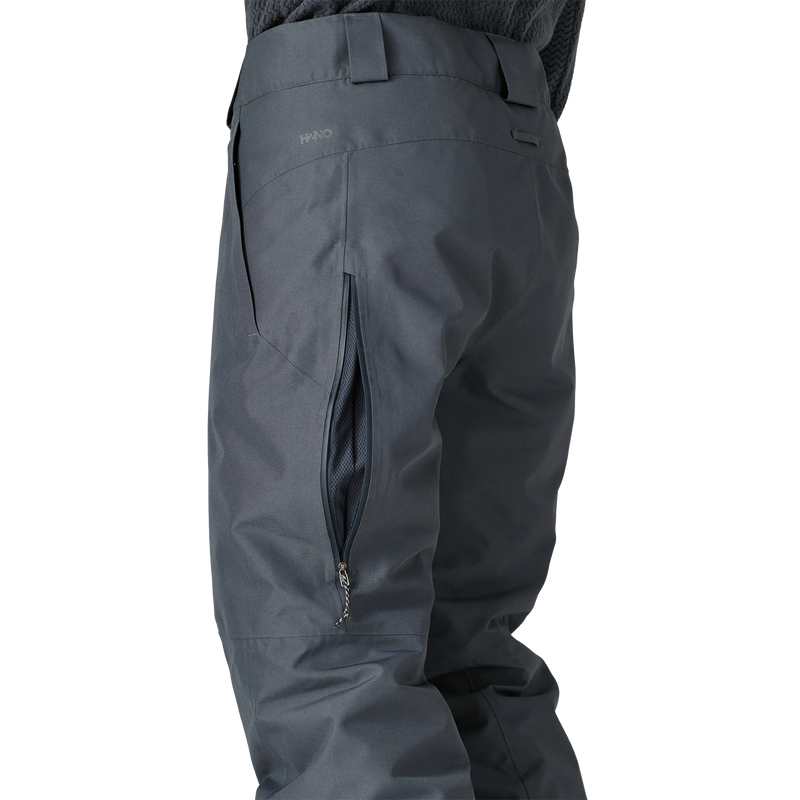 Men's Insulated Powder Town Pants, Patagonia Men's Insulated Powder Town Pants in SMDB Smolder Blue left back