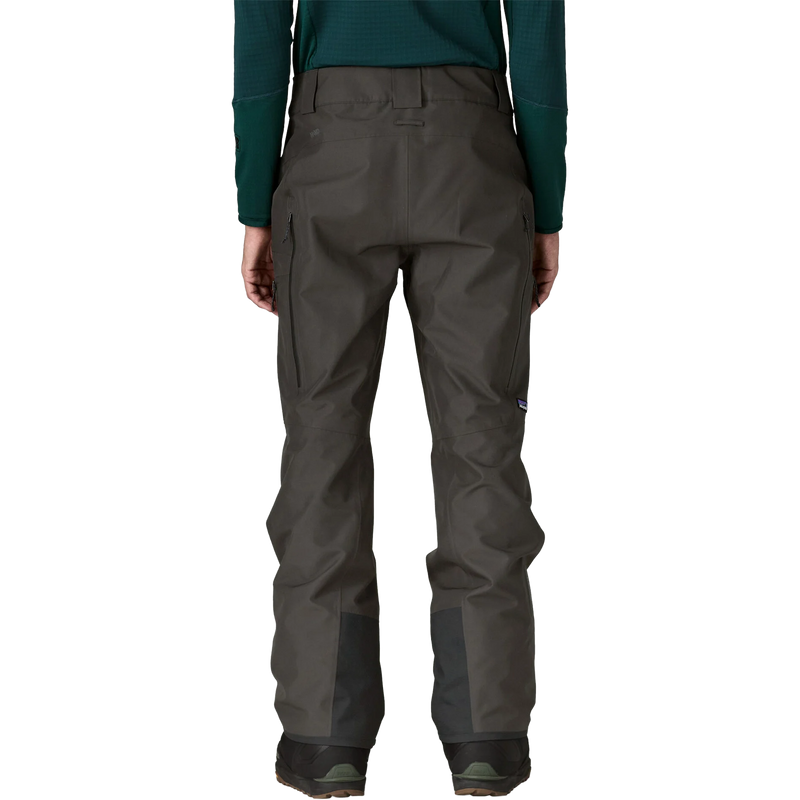 Men's Powder Town Pants, Patagonia Men's Powder Town Pants in BLK Black back