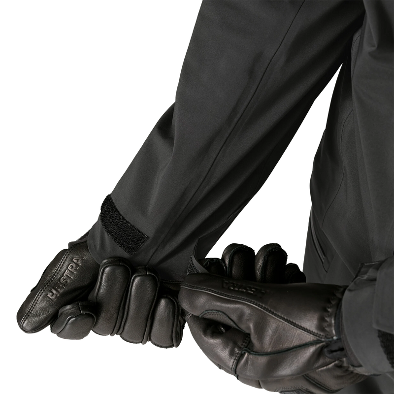 Men's Stormstride Jacket, Patagonia Men's Stormstride Jacket in BLK Black cuff