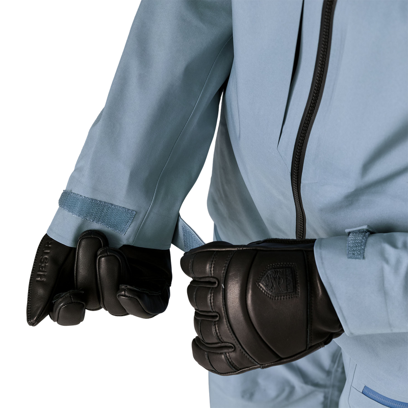 Women's PowSlayer Gore-Tex Jacket, Patagonia Women's PowSlayer Gore-Tex Jacket in BNLB-Barnacle Blue cuffs