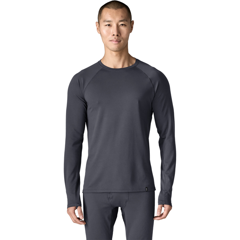 Men's Capilene Midweight Baselayer Crew, Patagonia Men's Capilene Midweight Baselayer Crew in SMDB Smolder Blue front