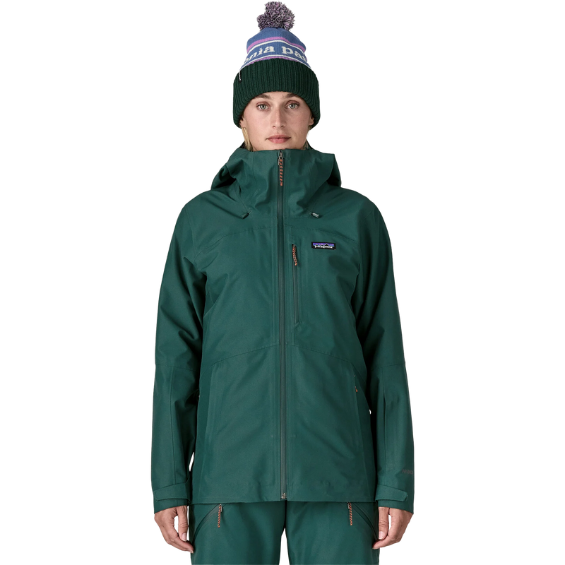 Patagonia Women's Powder Town Jacket Front on Model
