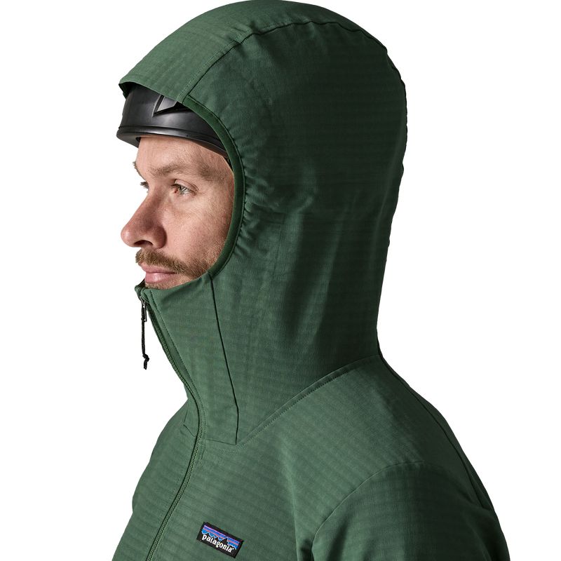 Men's R1 TechFace Hoody, Patagonia Men's R1 TechFace Hoody hood up