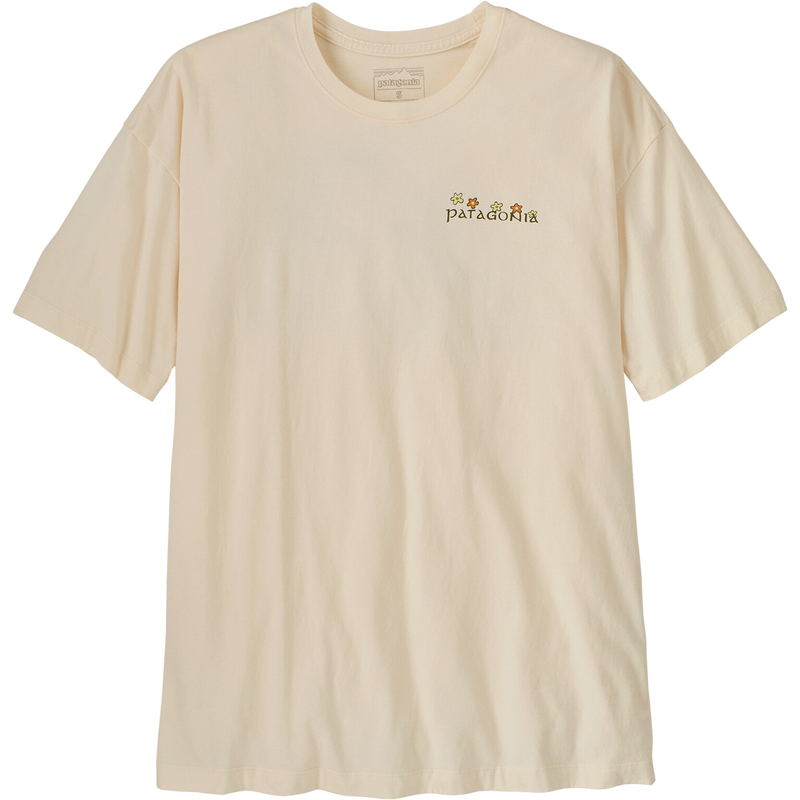 Women's Nature's Pace Oversized T-Shirt, Patagonia Women's Nature's Pace Oversized T-Shirt in Updyed Natural front of shirt