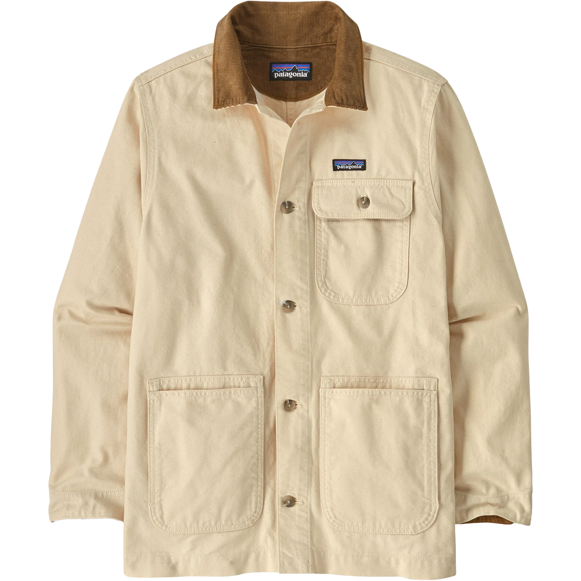 Patagonia Men's Point Reyes Canvas Jacket in Undyed Natural