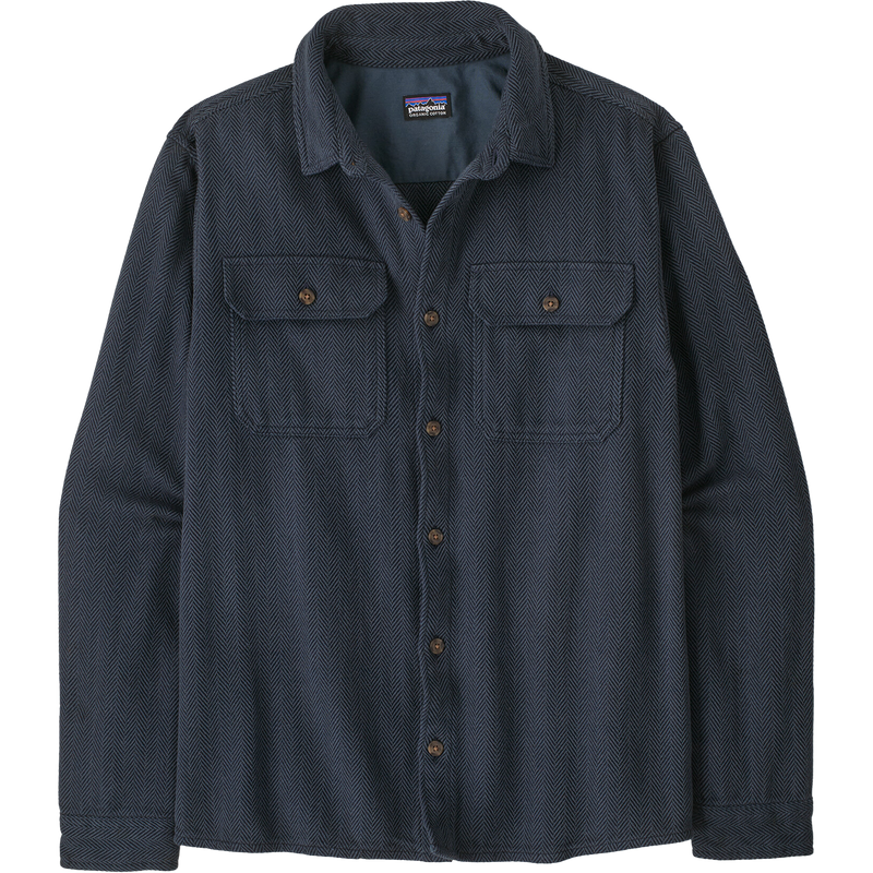 Patagonia Men's Fjord Loft Shirt in Mirror Weave/Summit Blue