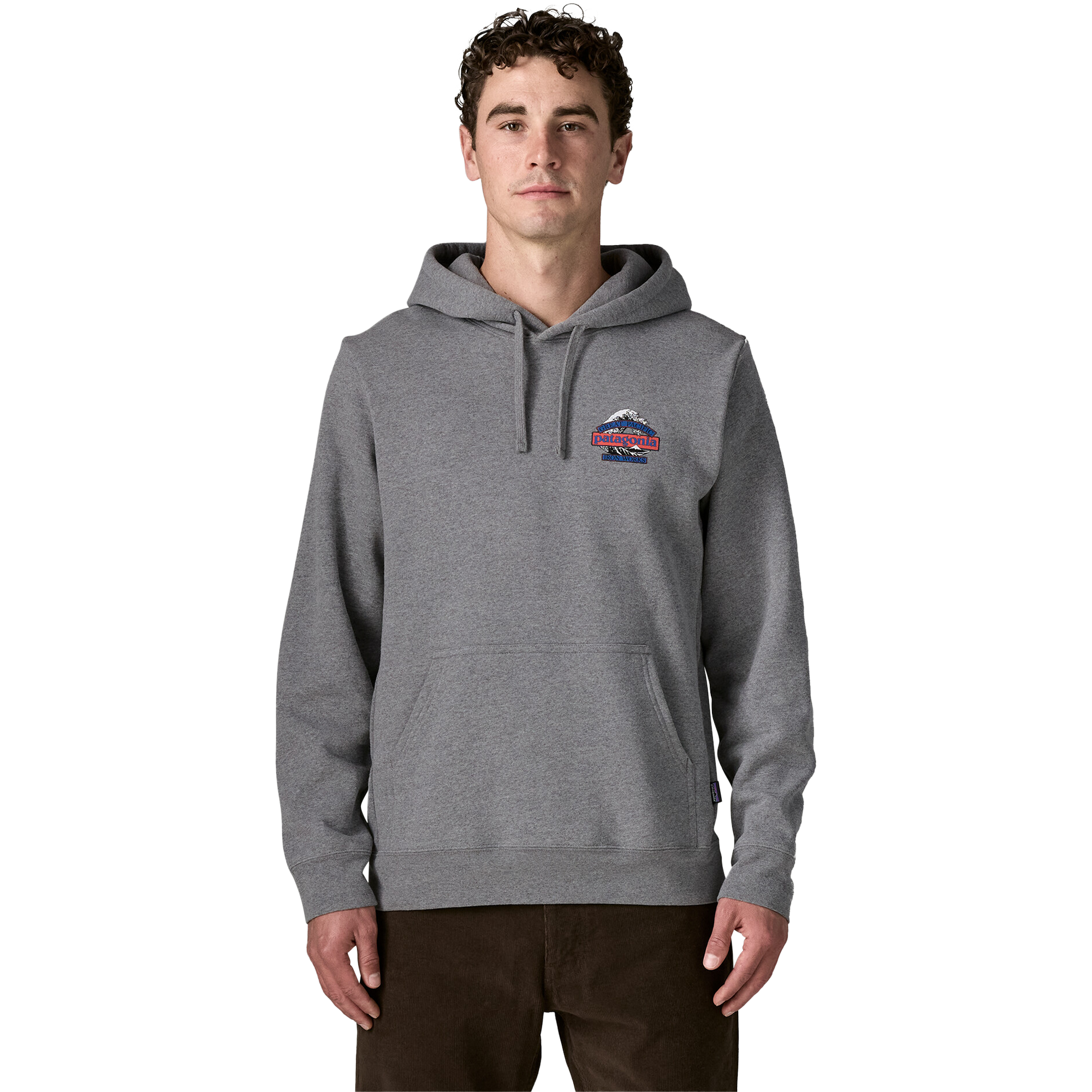 Patagonia Men’s Great Waves Uprisal Hoodie front on model