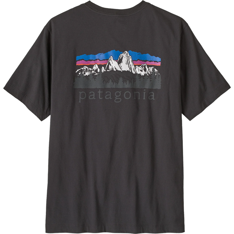 Patagonia Men’s Fitz Roy Foothills T-Shirt in Ink Black