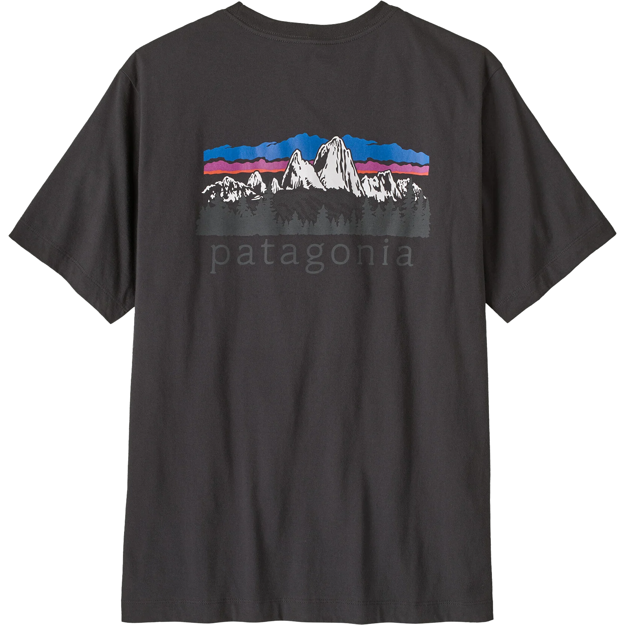 Patagonia Men’s Fitz Roy Foothills T-Shirt in Ink Black