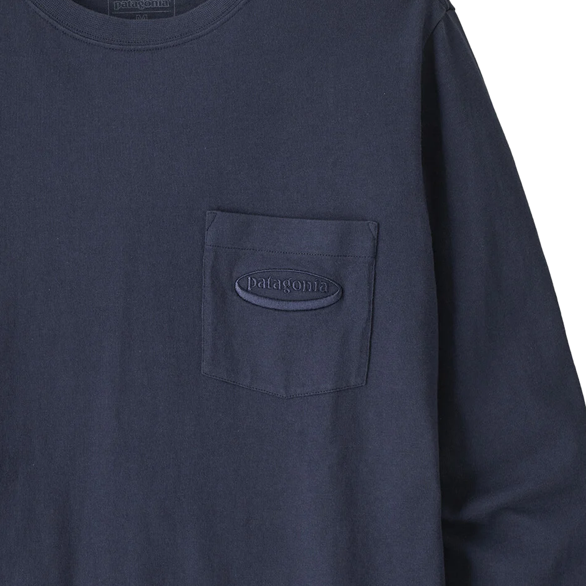 Patagonia Men's Longsleeve Midweight '95 Oval Logo Pocket Tee Chest Pocket