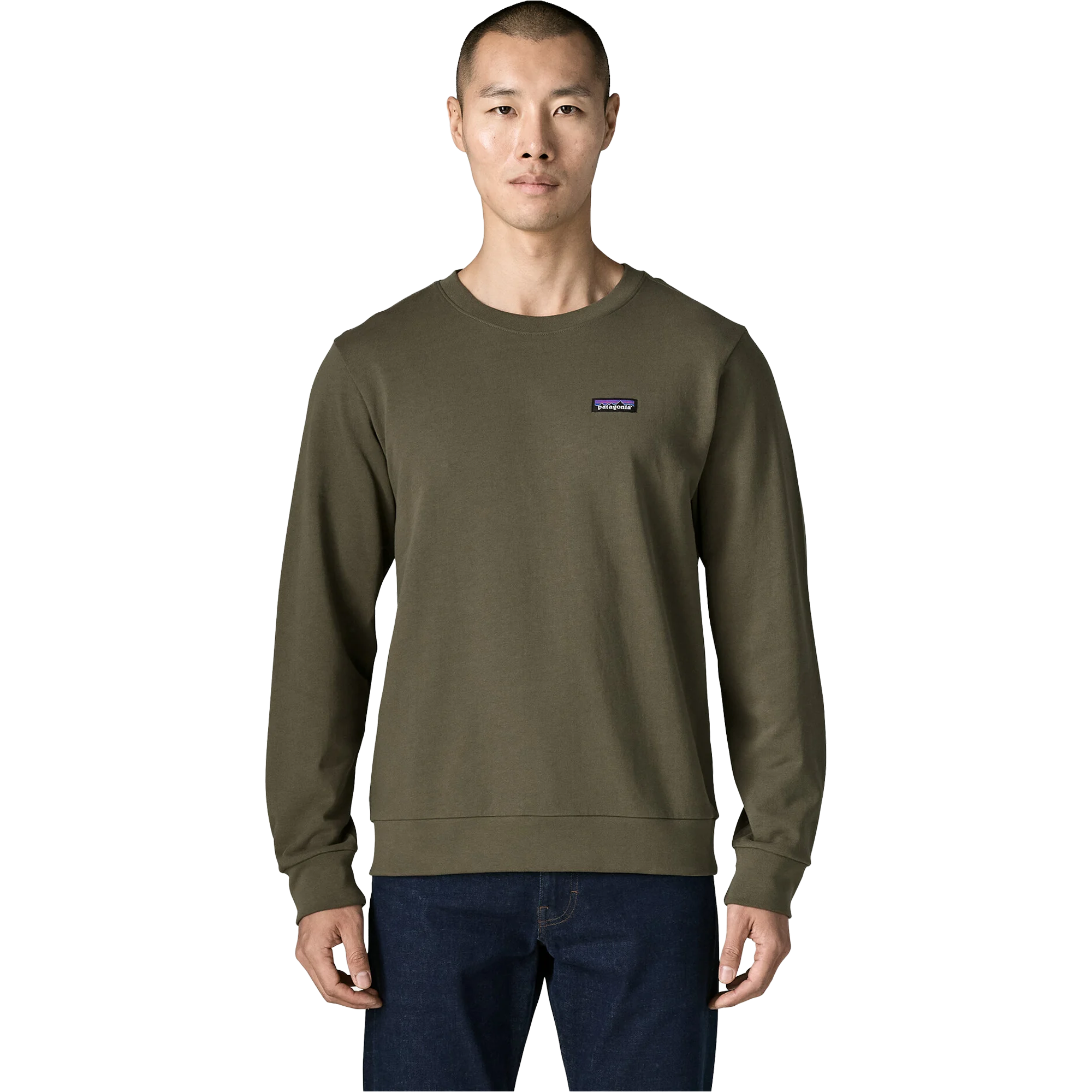 Patagonia Men's Daily Crewneck Sweatshirt Front on model