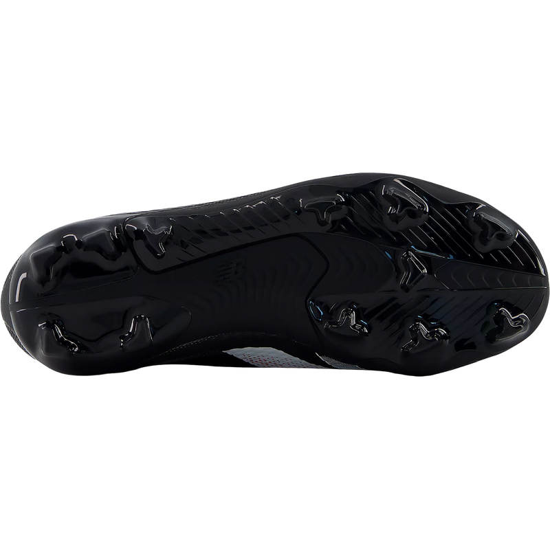 Youth Furon Team V9 FG Wide, New Balance Youth Furon Team V9 FG Wide in Black White bottom view