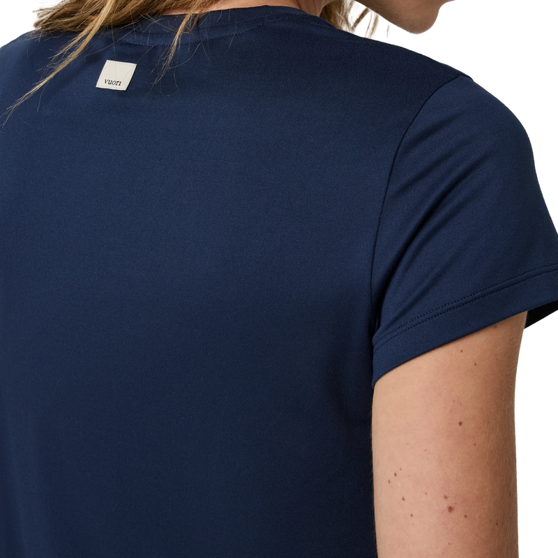 Women's Energy Classic Tee, Vuori Women's Energy Classic Tee Back Logo