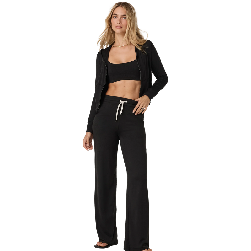 Women's Halo Mini Full Zip Hoodie, Vuori Women's Halo Mini Full Zip Hoodie Open