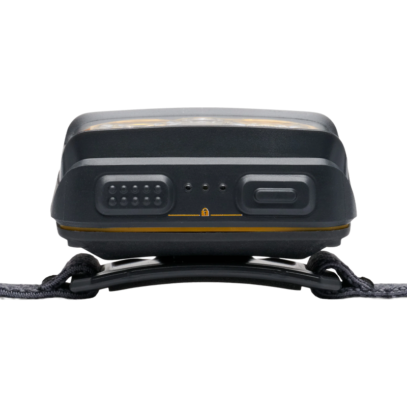 Storm+ Headlamp, Black Diamond Storm+ Headlamp in Black with button detail