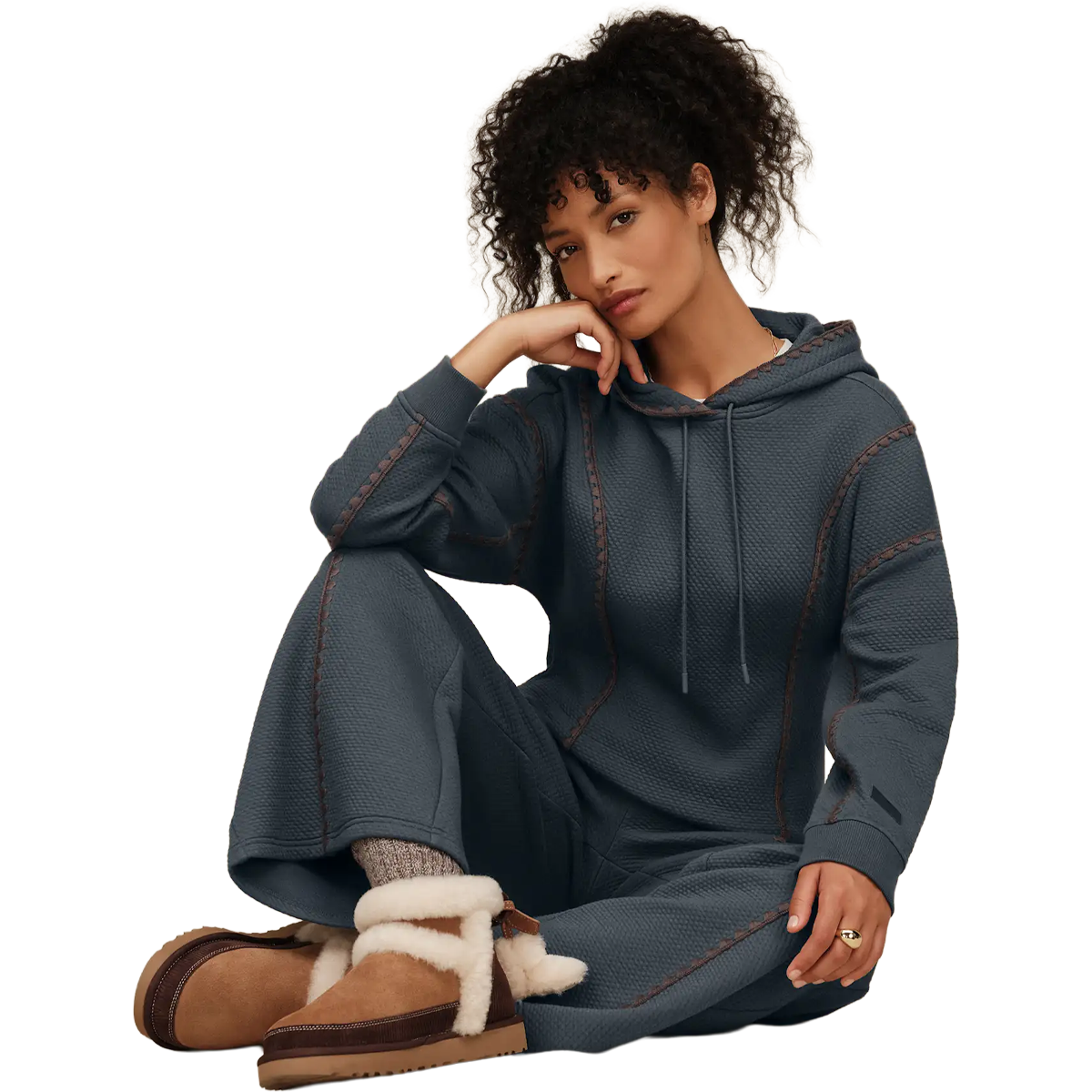 UGG Women's Classic Mini Heritage in Chestnut on model