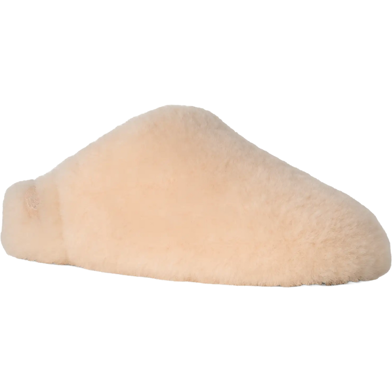 UGG Women's Elea Fluffed Slip-On in Natural angled right facing