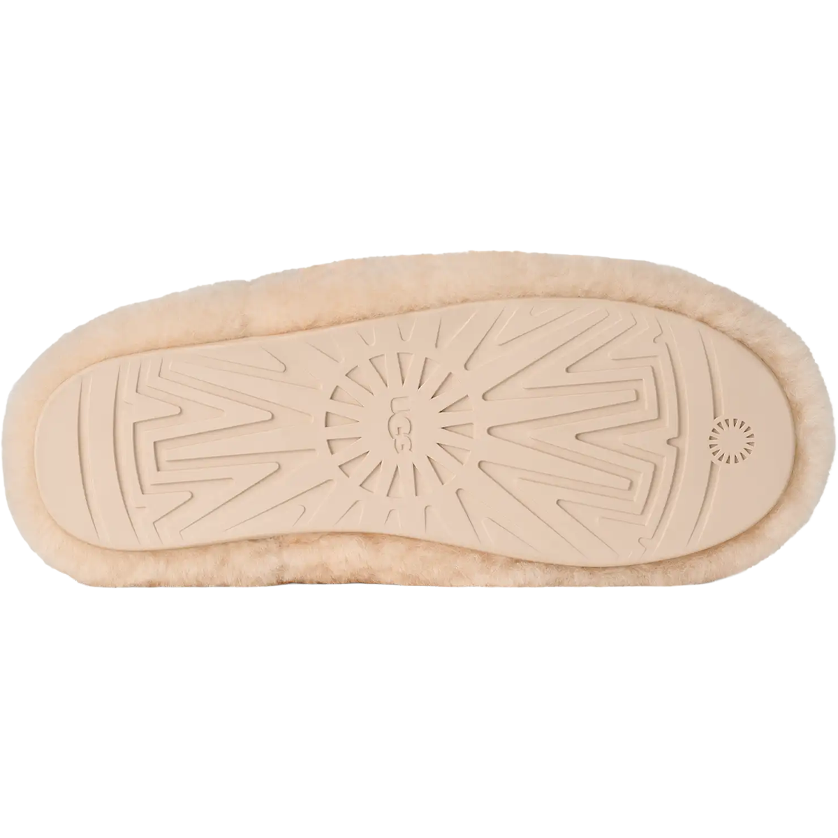 UGG Women's Elea Fluffed Slip-On in Natural bottom view