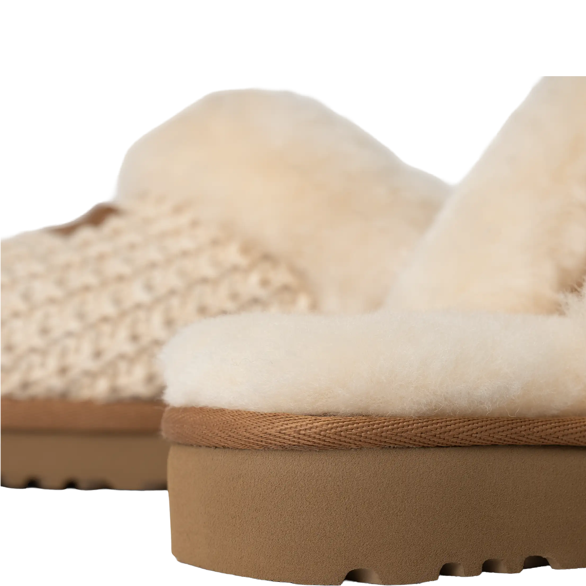 UGG Women's Cozy in Cream stitch detail