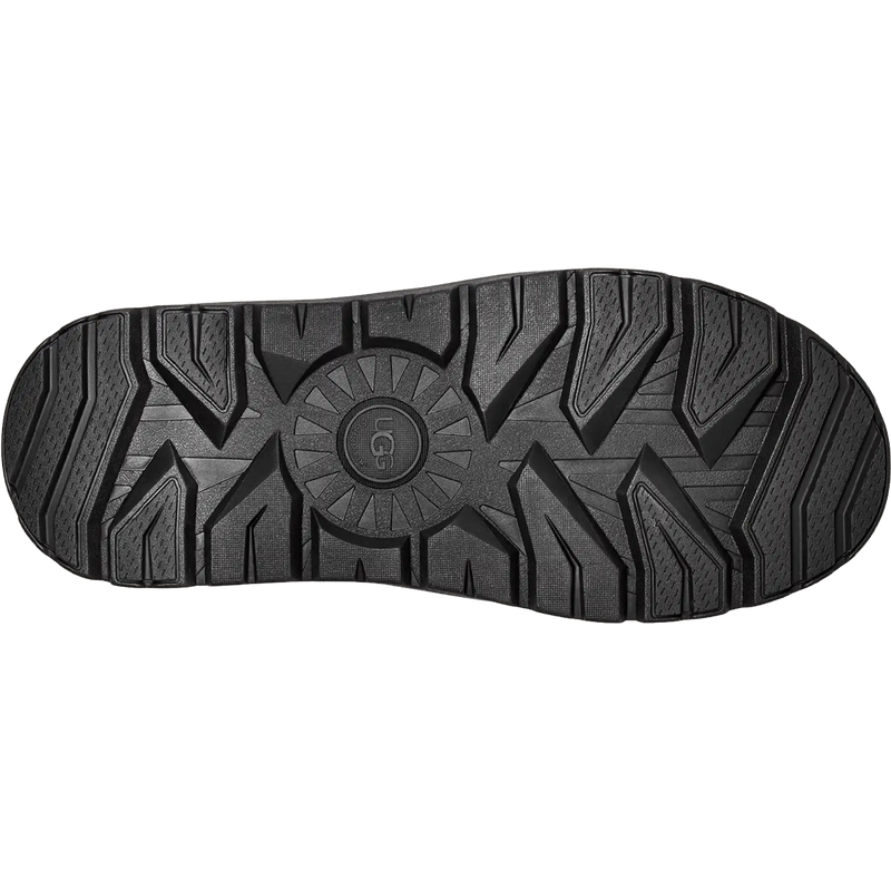 UGG Men's Neumel Weather Hybrid in Black bottom view with grip detail