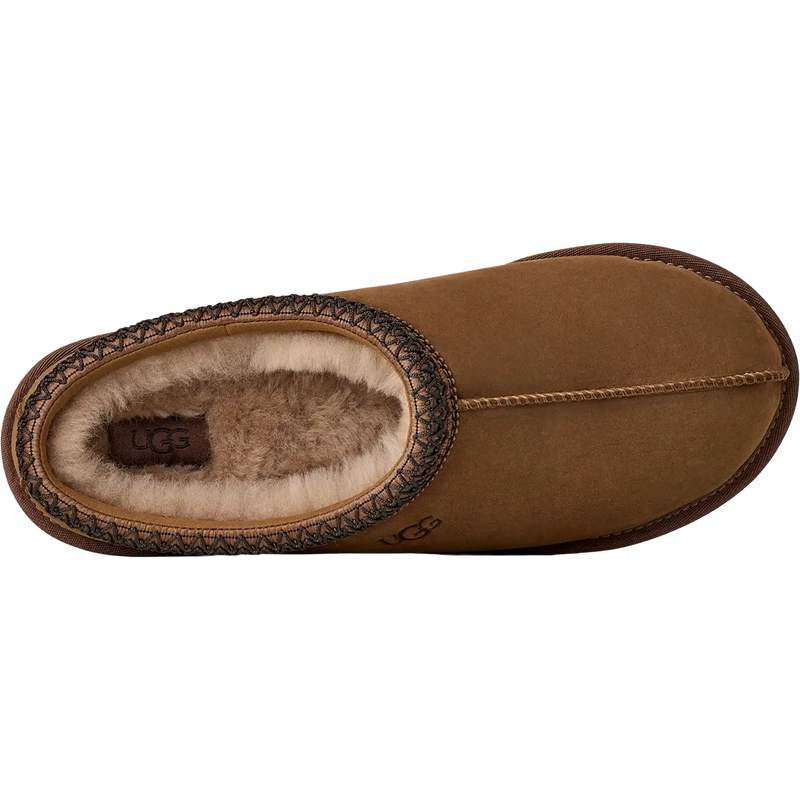 UGG Men's Tasman II Nubuck in Dark Chestnut top view