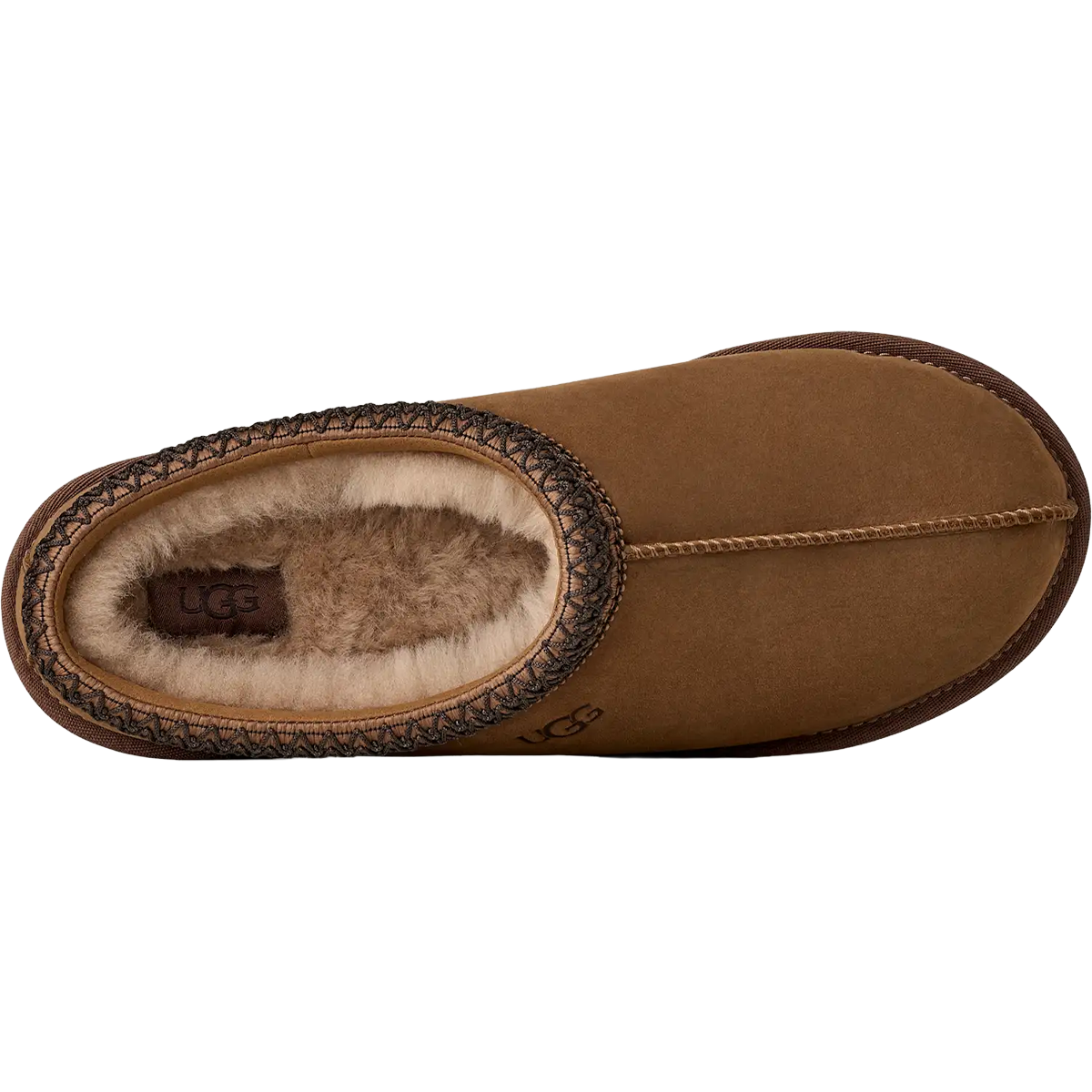 UGG Men's Tasman II Nubuck in Dark Chestnut top view
