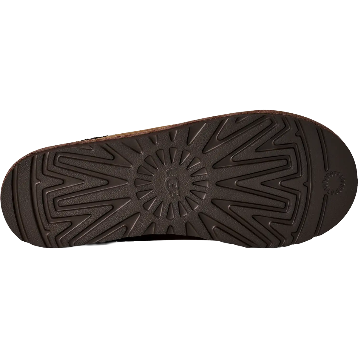 UGG Men's Tasman II Nubuck in Dark Chestnut bottom view