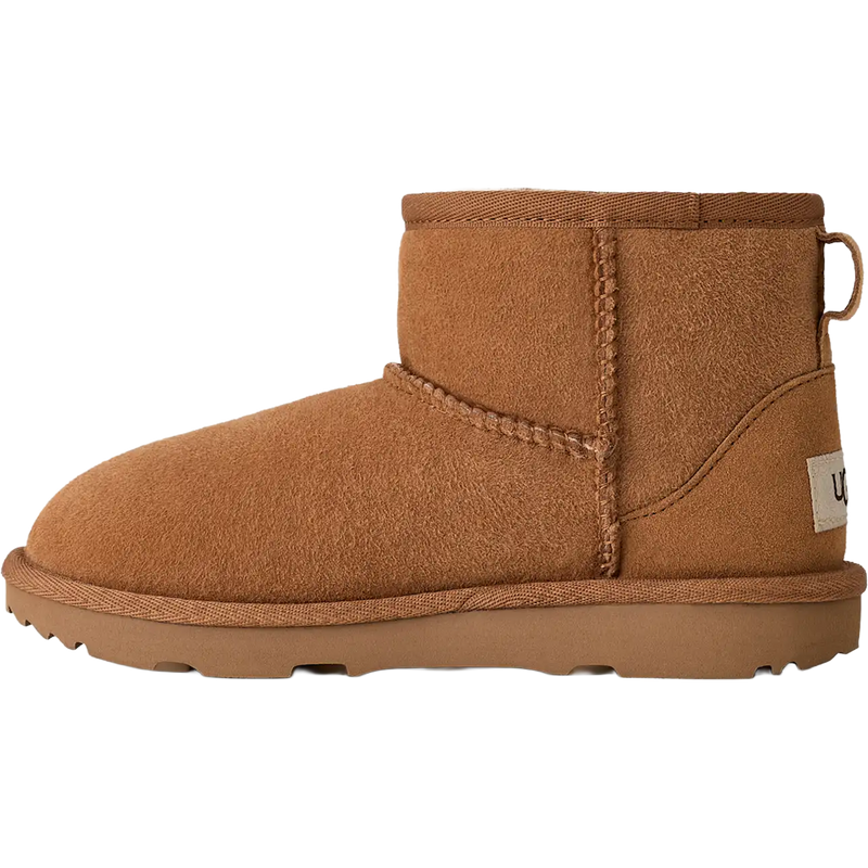 UGG Youth Classic Mini II in Chestnut left facing