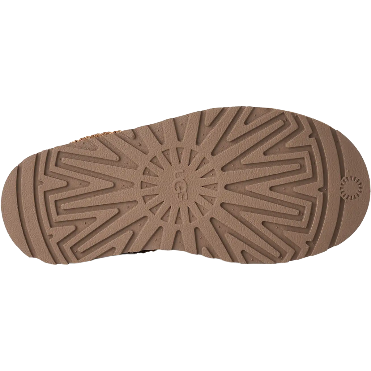 UGG Youth Tazz Spotted in Tan bottom view