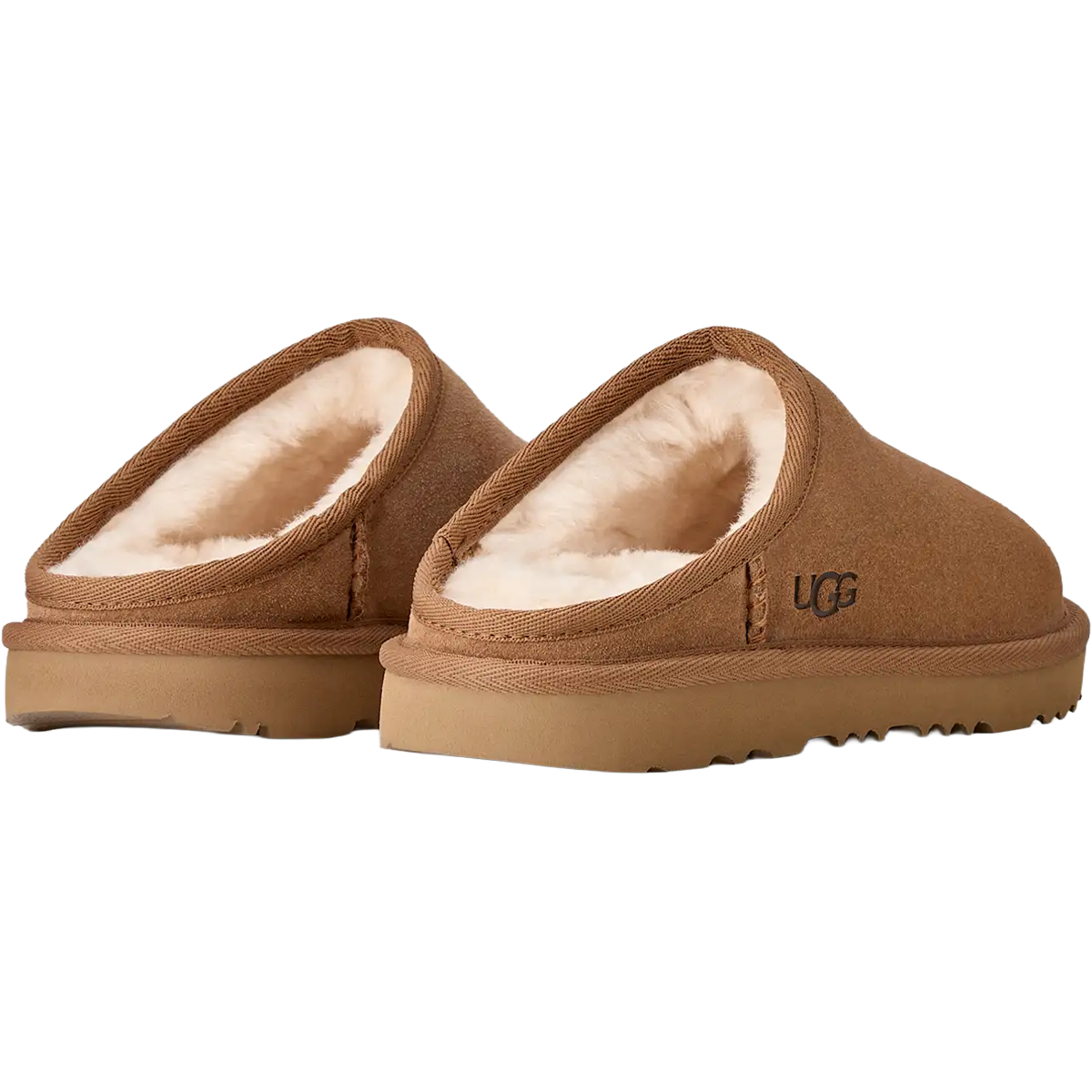 UGG Youth Classic Slip-On in Chestnut back view
