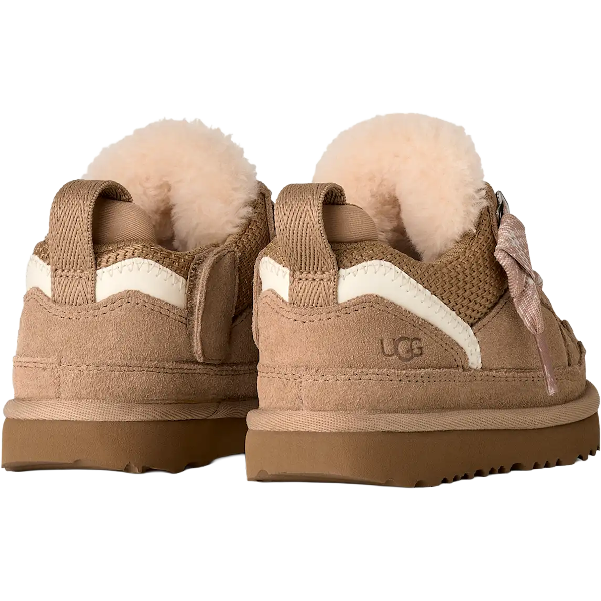UGG Youth Lowmel in Sand back view