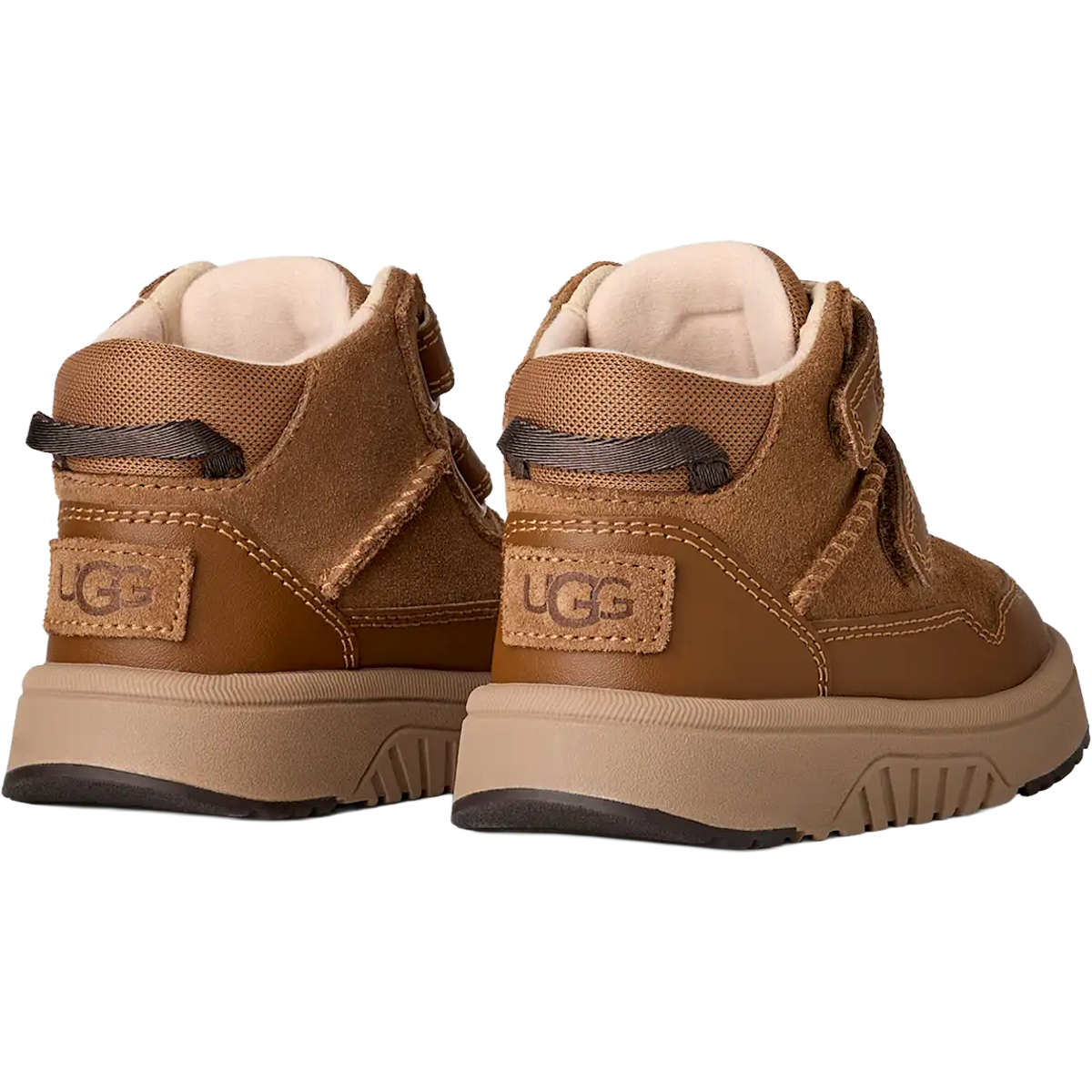UGG Youth Rennie in Chestnut back view with logo detail