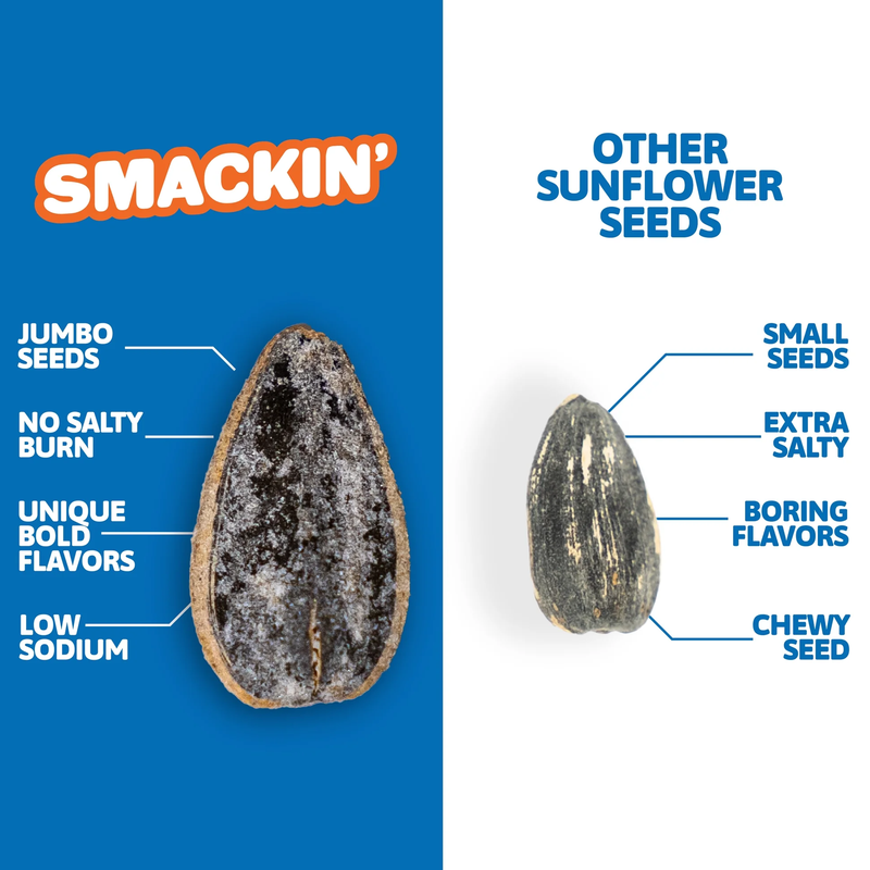 Smackin Sunflower Seeds, Smackin Sunflower Seeds comparison