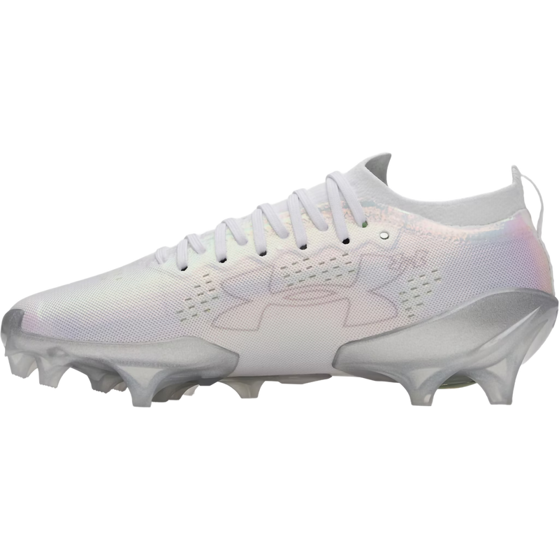 Men's UA Blur Pro, Under Armour UA Blur Pro in 101-White/Metallic Silver inside right profile