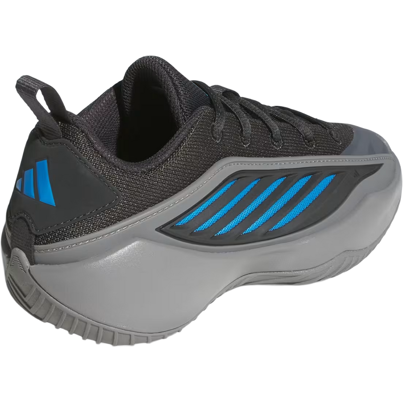 Youth Anthony Edwards Believe That 1 'OG TWolves', Adidas Youth Anthony Edwards Believe That 1 'OG TWolves' in Grey Three Carbon angled right facing with heel detail