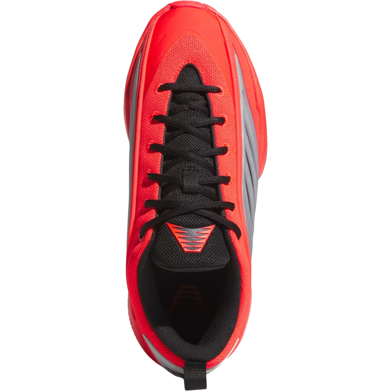Adidas Youth Anthony Edwards Believe That 1 in Pure Ruby Core Black Cloud White top view
