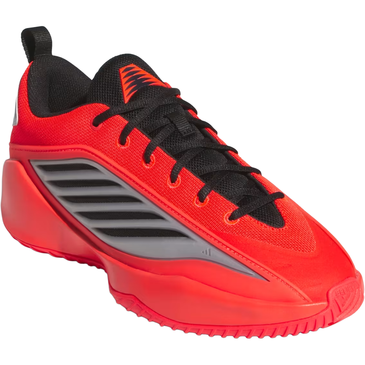 Adidas Youth Anthony Edwards Believe That 1 in Pure Ruby Core Black Cloud White angled