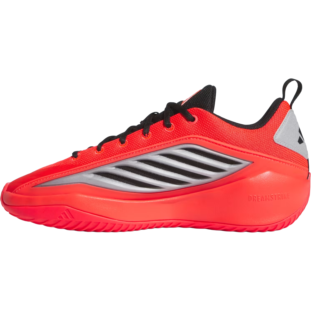 Adidas Youth Anthony Edwards Believe That 1 in Pure Ruby Core Black Cloud White  left facing